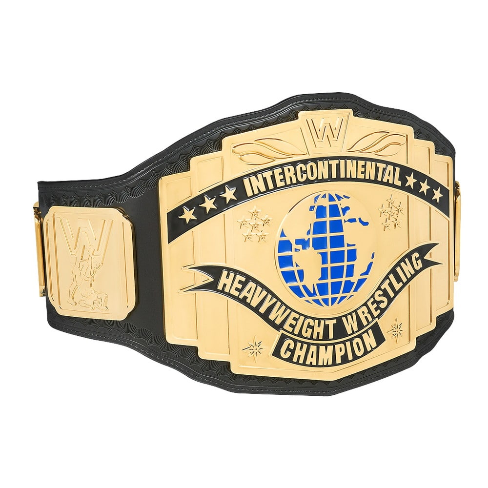 WWEインターコンチネンタル王座ベルト（黒） レプリカ クラシックロゴ 