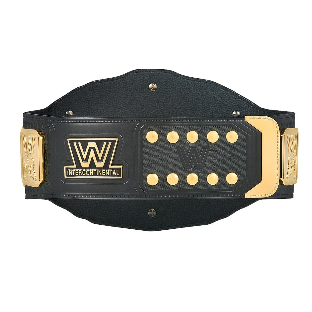 WWEインターコンチネンタル王座ベルト（黒） レプリカ　クラシックロゴ版